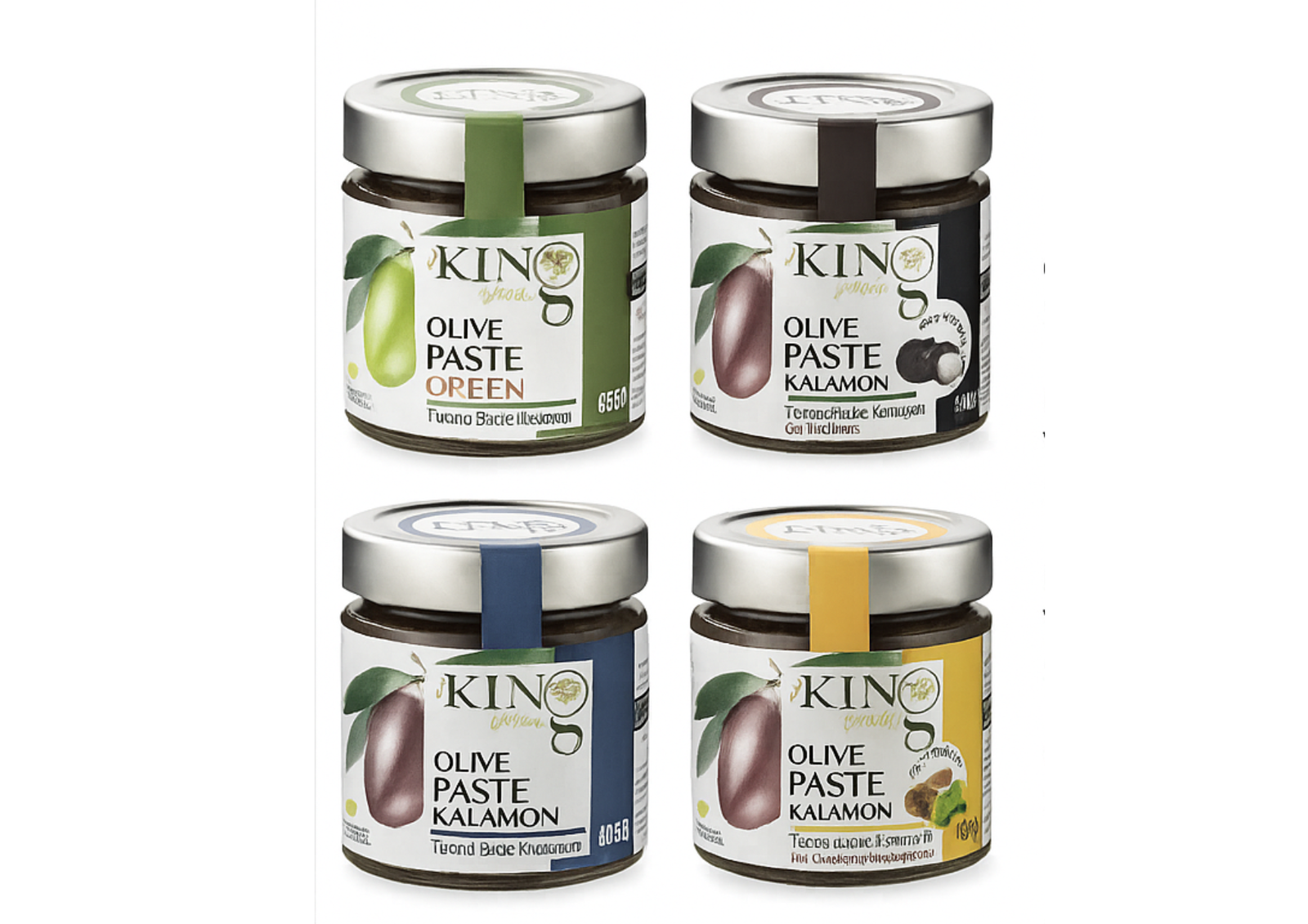 Olives Paste Plastic Jars